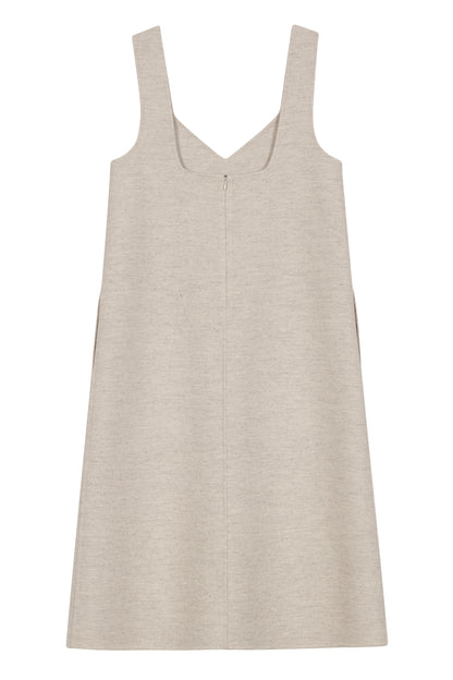 DOUBLE FACE MIDI DRESS