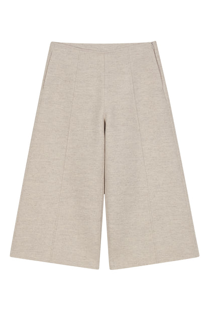 DOUBLE FACE CROP PANTS