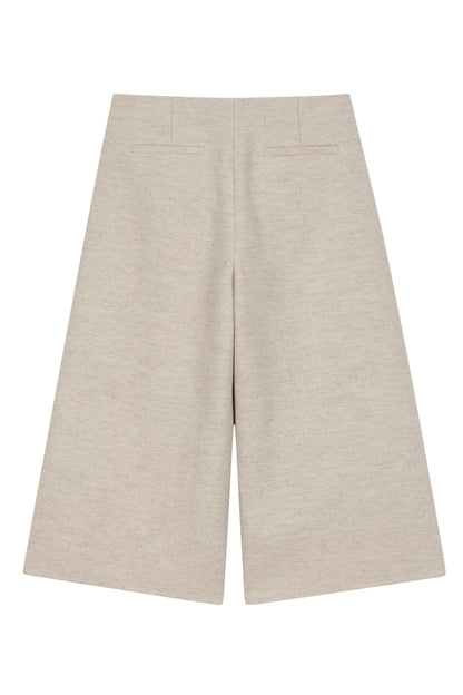 DOUBLE FACE CROP PANTS
