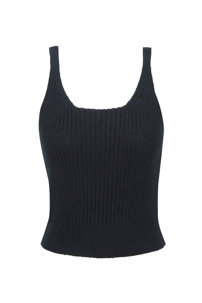 LINEN KNIT TOP