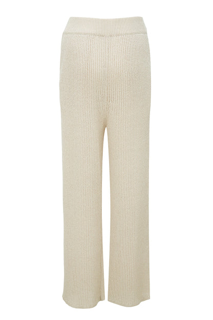 LINEN KNIT PANTS