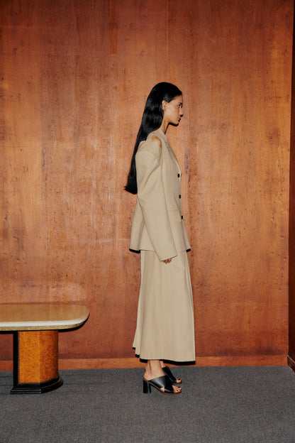 SLIT SHOULDER WOOL JACKET