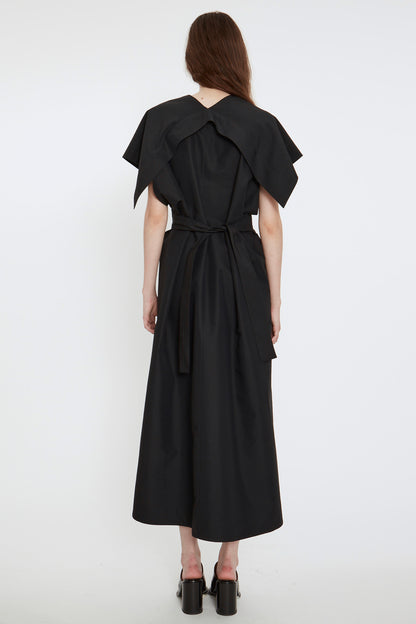 LOOSE FIT V-NECK DRESS