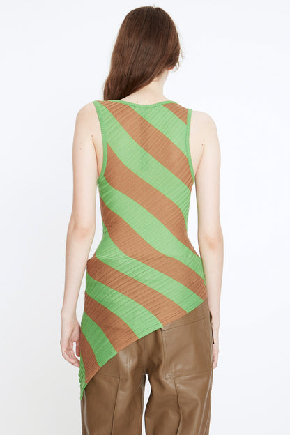 SLIM-FIT BIAS KNIT TANK TOP