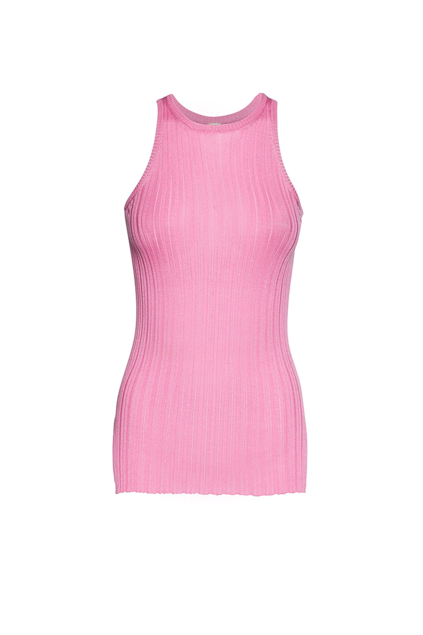RIBBED-KNIT RACER VEST TOP