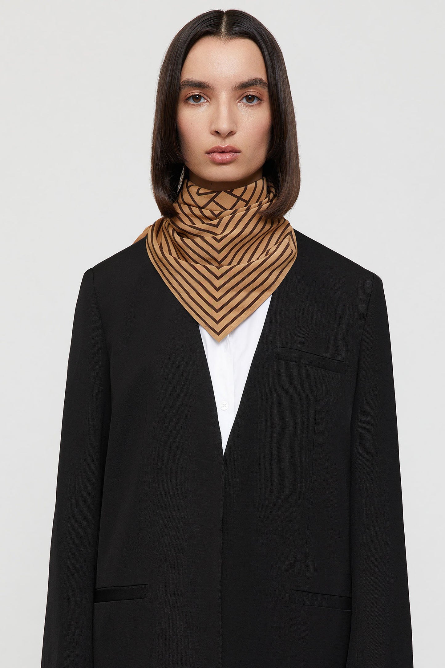 SIGNATURE MONOGRAM SILK SCARF