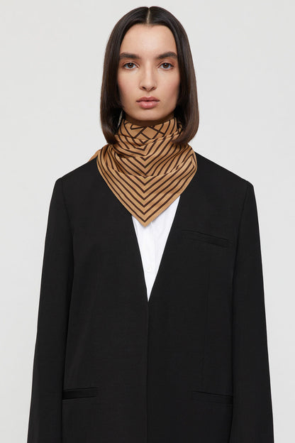 SIGNATURE MONOGRAM SILK SCARF