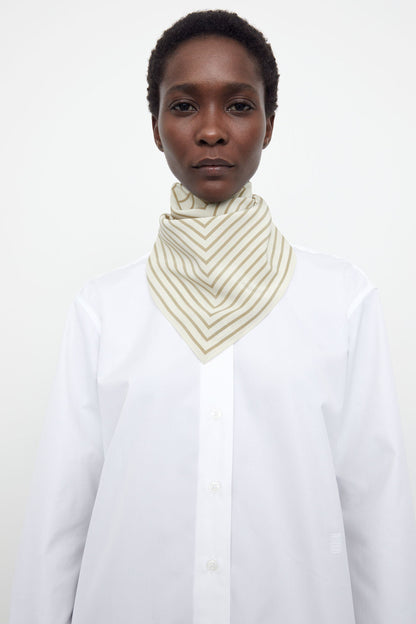 SIGNATURE MONOGRAM SILK SCARF