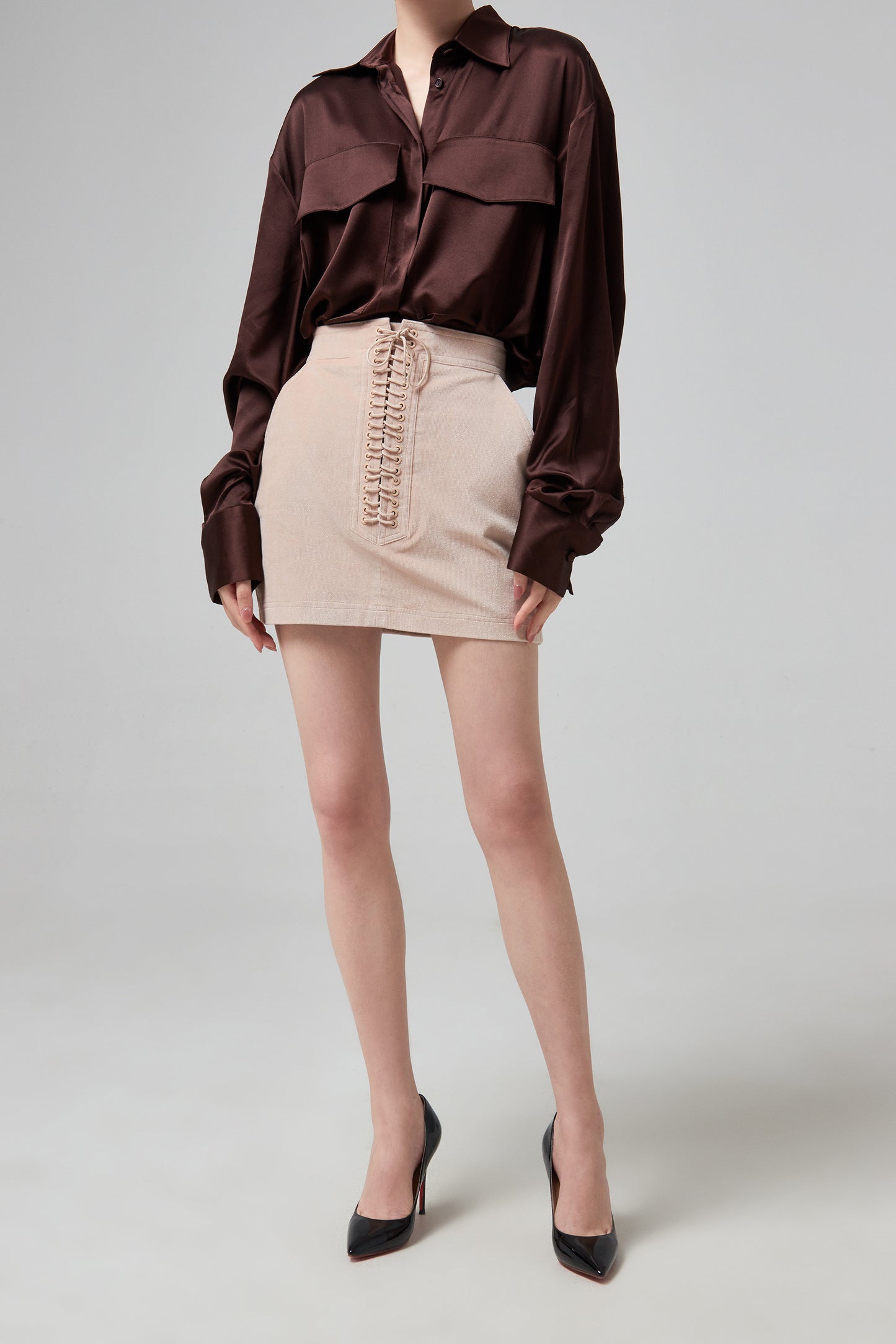 HART- SILK SATIN OVERSIZED SHI
