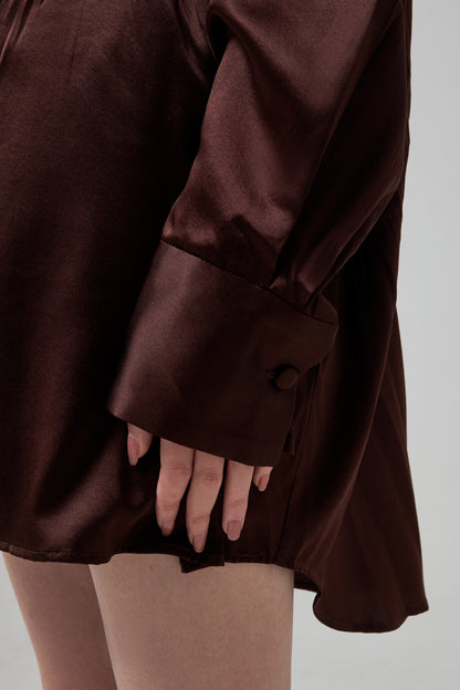 HART- SILK SATIN OVERSIZED SHI