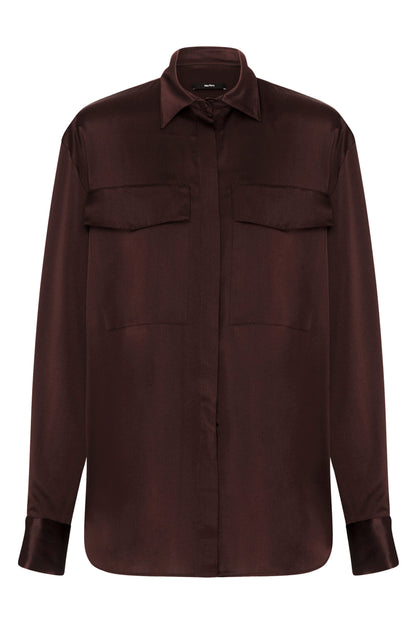 HART- SILK SATIN OVERSIZED SHI