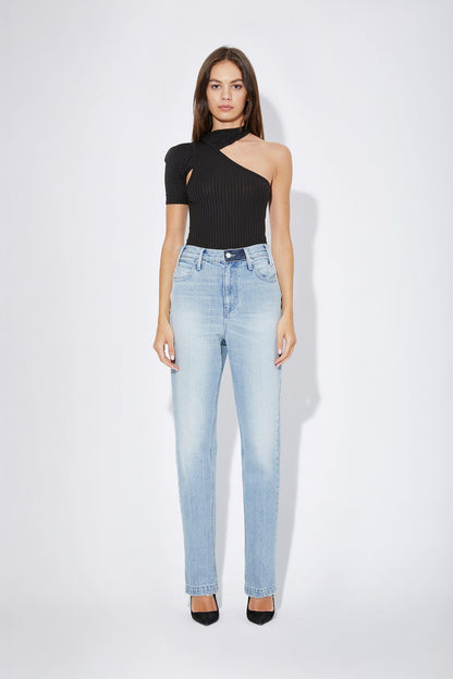 STRAIGHT LEG JEANS WITH 7 LOOPS