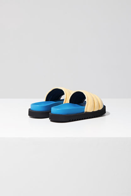 POOL SLIDES IN SPONGE FABRIC