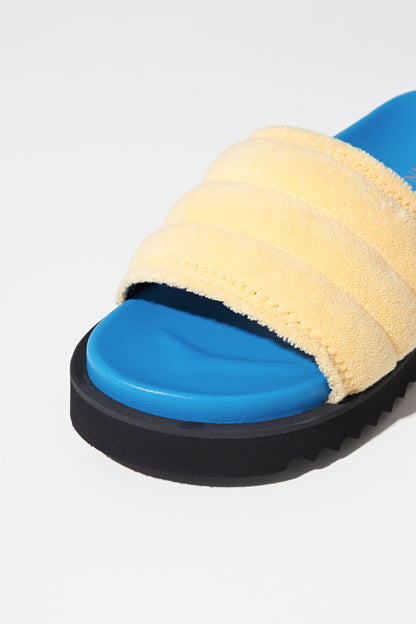 POOL SLIDES IN SPONGE FABRIC