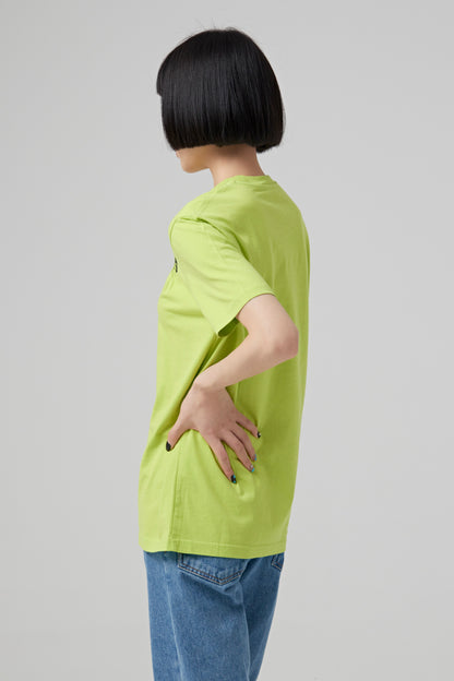 T SHIRT WITH EMROIDERY NINA RICCI CONTRASTED ON THE CHEST