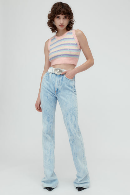 FLARED DENIM JEANS