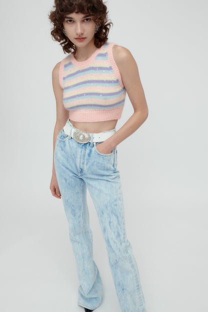 FLARED DENIM JEANS