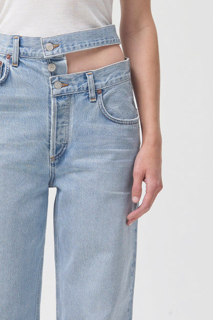 BROKEN WAISTBAND JEAN IN SIDELINE (ORGANIC COTTON)