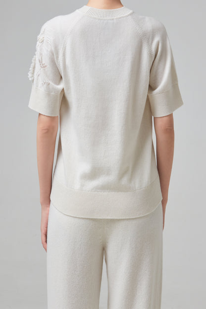 KNITTED PURE TEE SHIRTS
