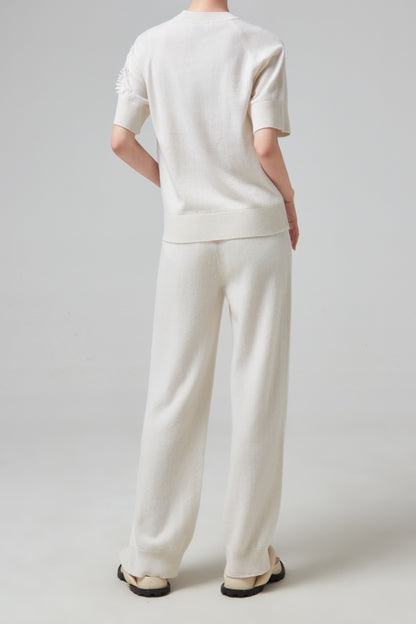 KNITTED PURE TEE SHIRTS