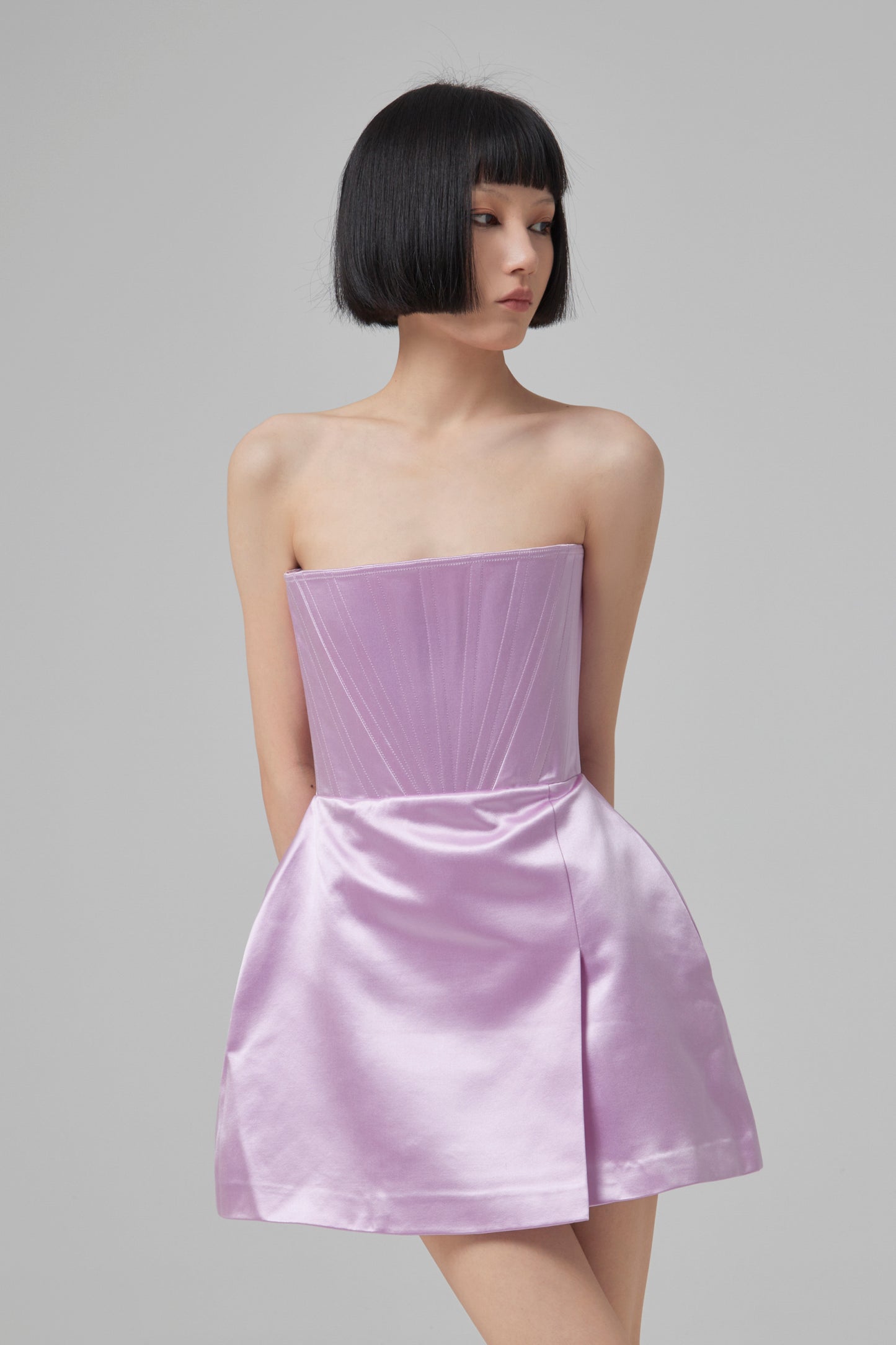 BRIAR- DUCHESS SATIN STRAPLESS