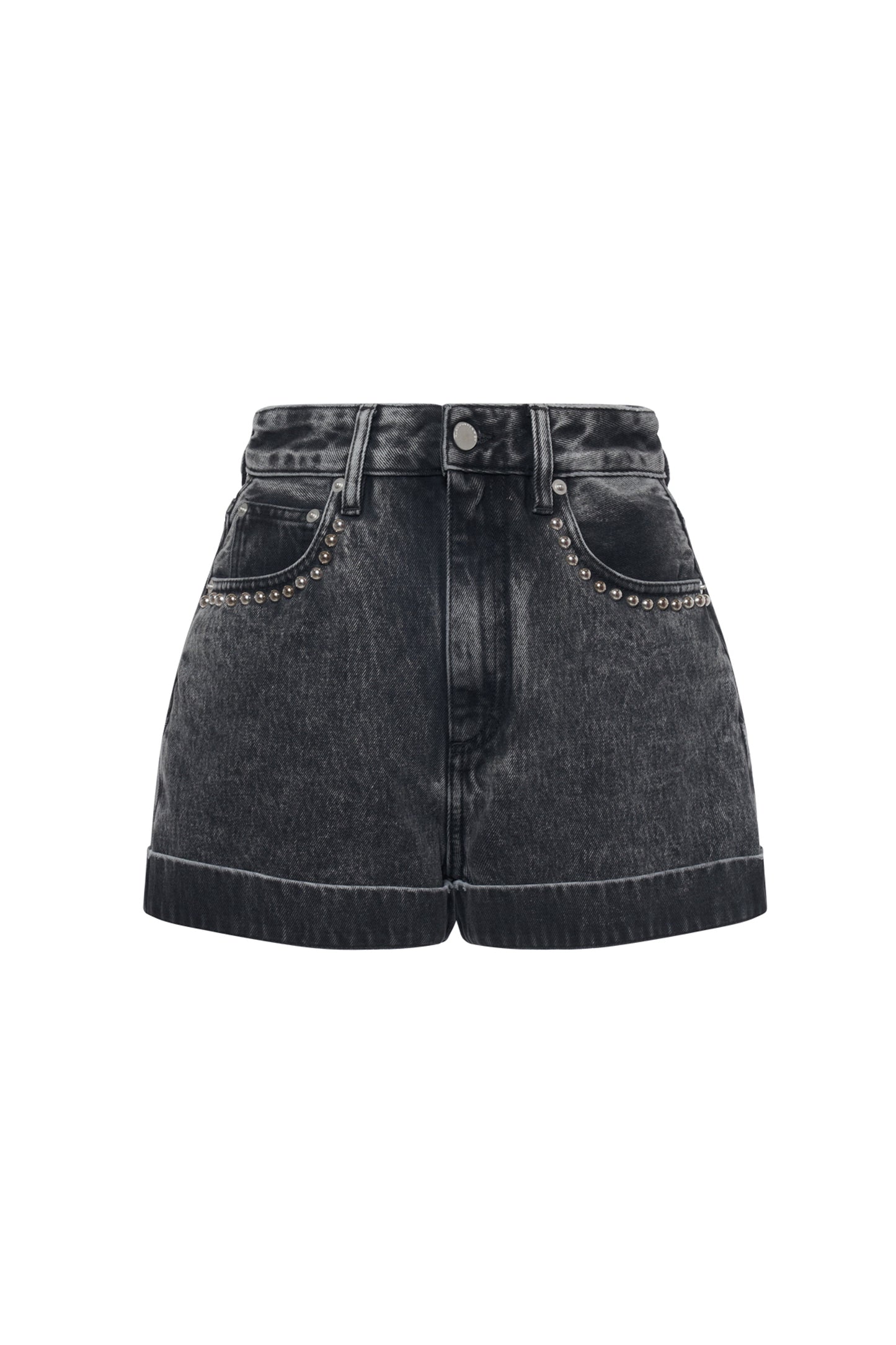 DENIM SHORTS WITH EMBELLISHMENT