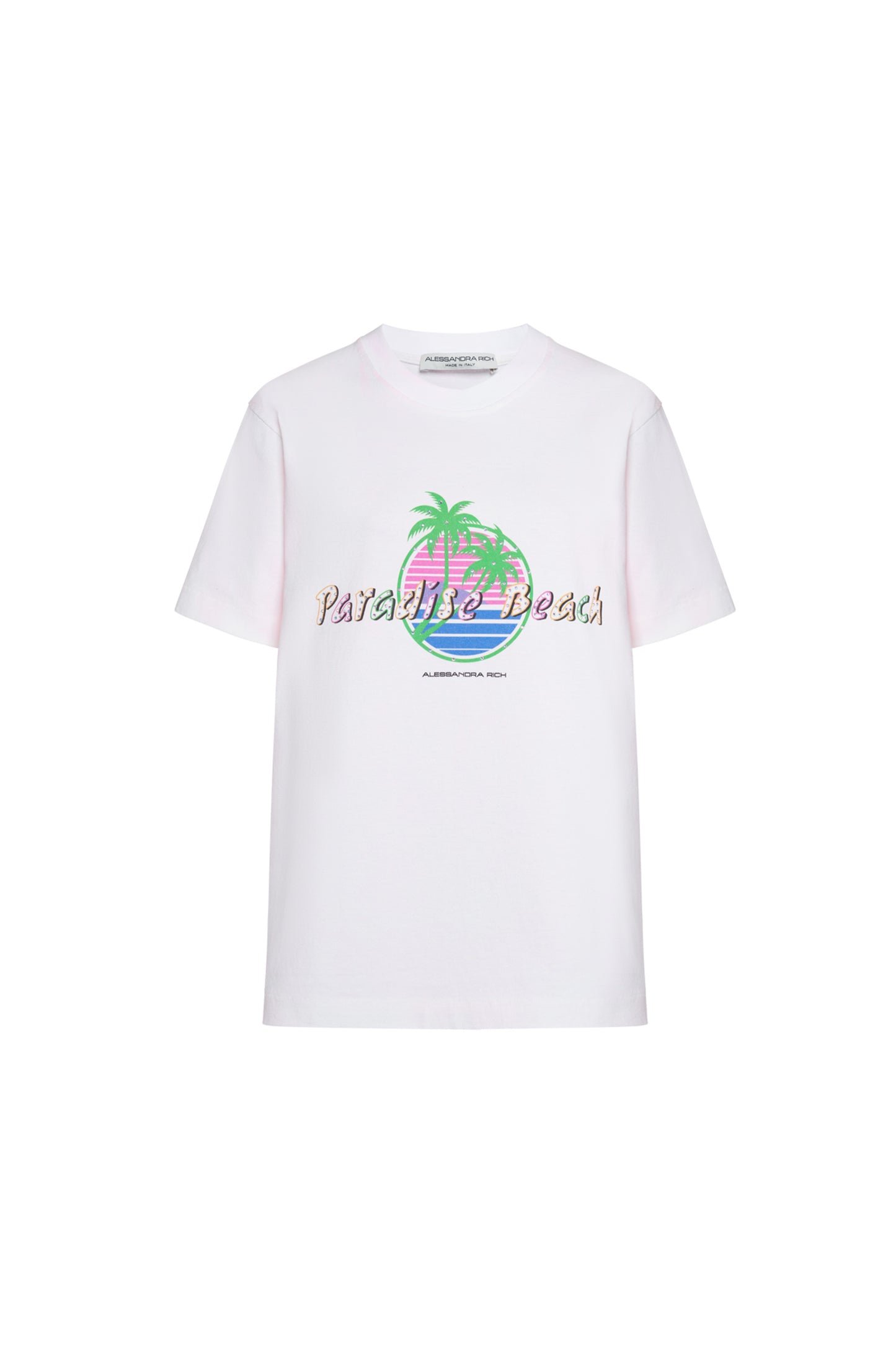 PARADISE BEACH TIE DYE COTTON T-SHIRT