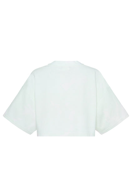 PARADISE BEACH TIE DYE CROPPED T-SHIRT