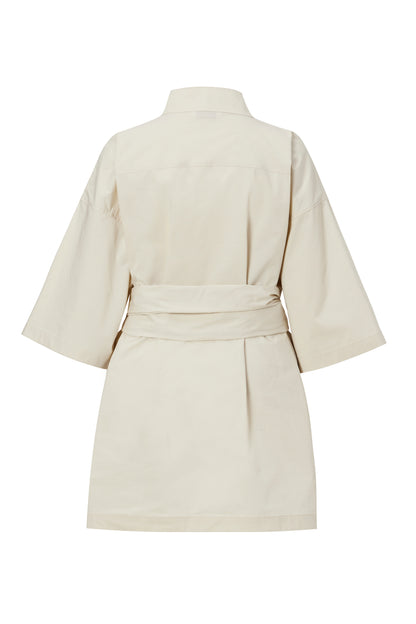 COTTON TRENCH BLOUSE