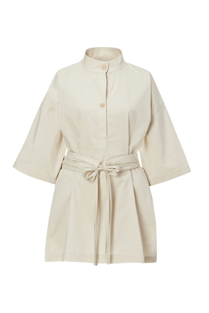 COTTON TRENCH BLOUSE