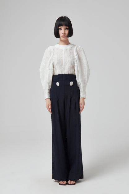 TRADITIONAL PATTERN JACQUARD TOP
