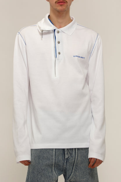 DOUBLE COLLAR LONG SLEEVE POLO