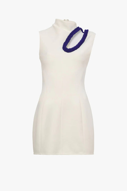 BI-STRETCH CREPE CUT OUT SHELL