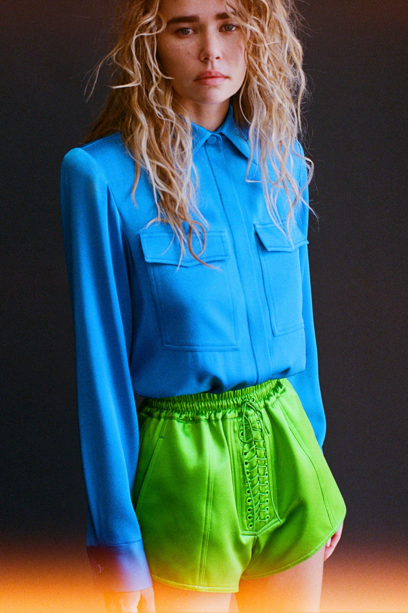 OLSEN- SATIN CREPE OVERSIZED S