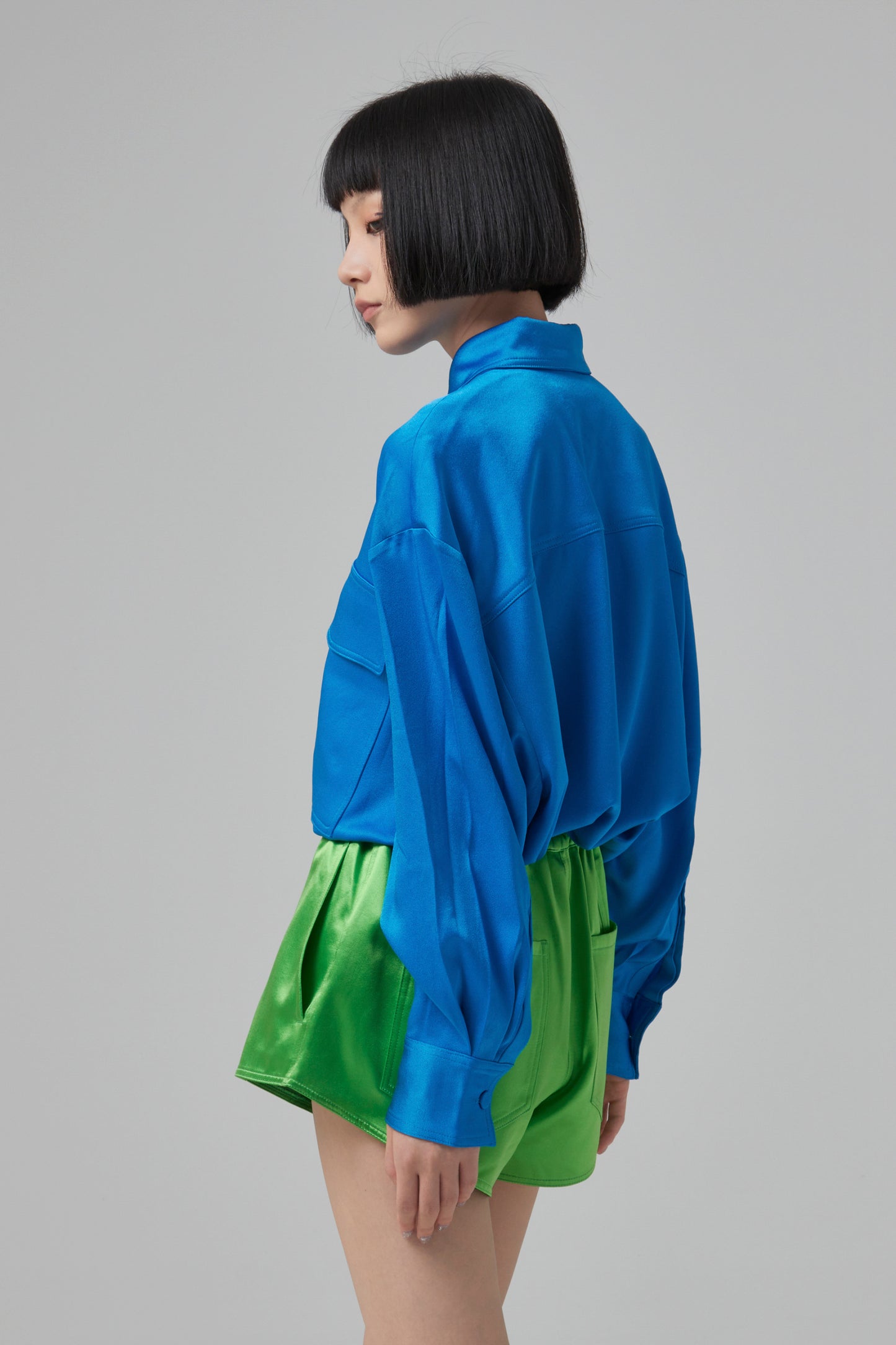 OLSEN- SATIN CREPE OVERSIZED S