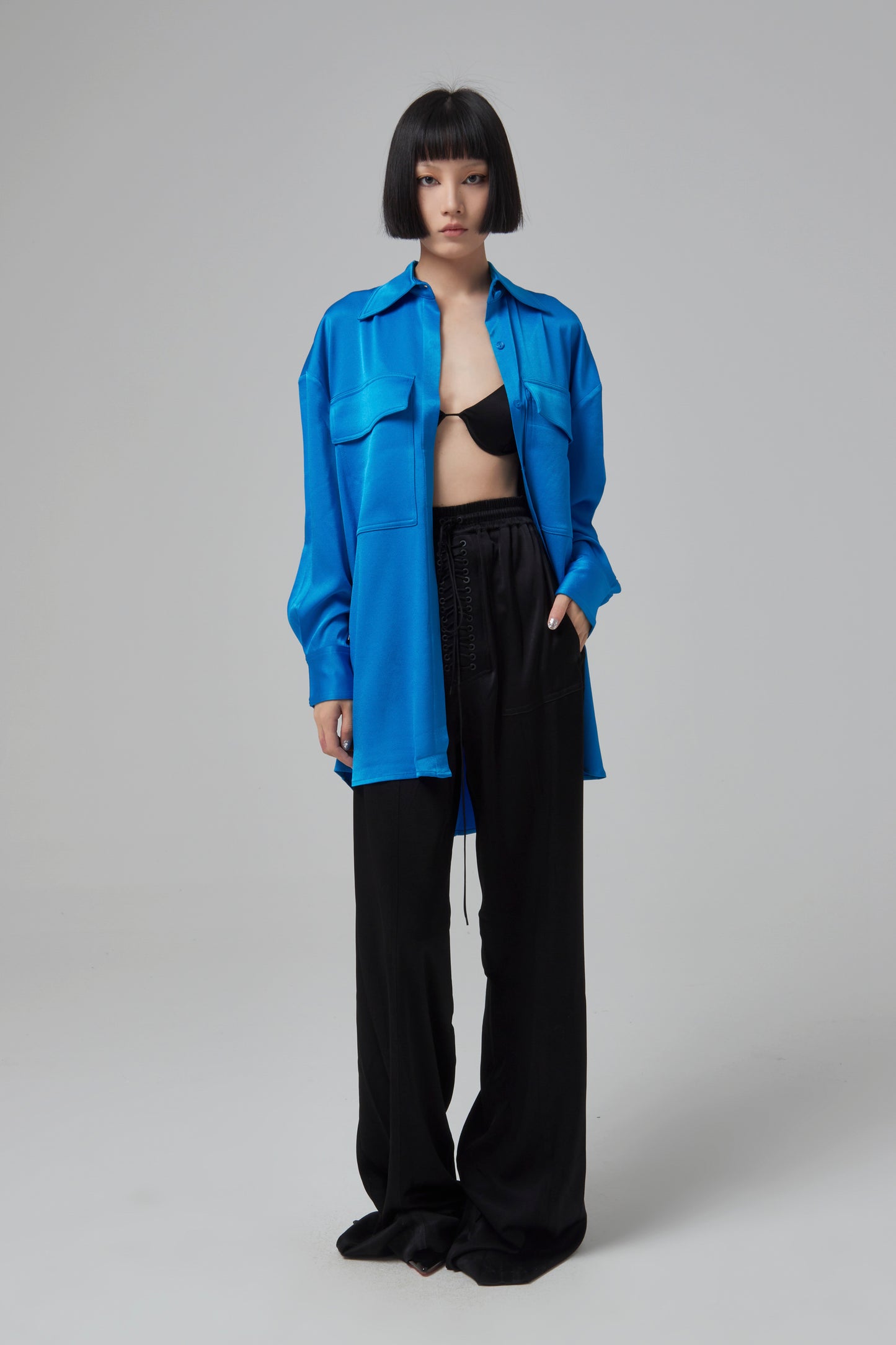 OLSEN- SATIN CREPE OVERSIZED S