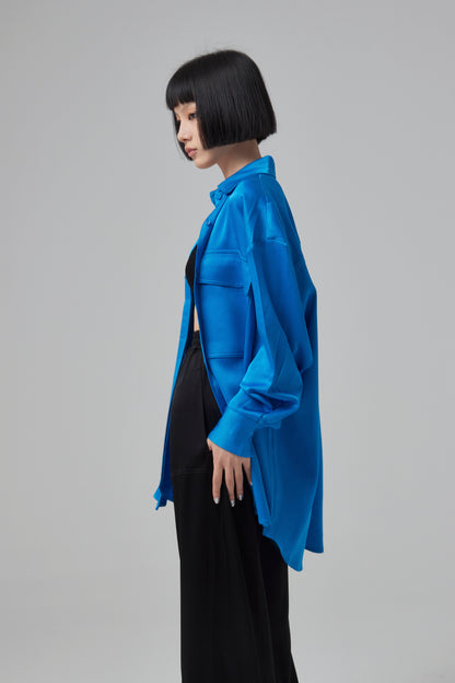 OLSEN- SATIN CREPE OVERSIZED S