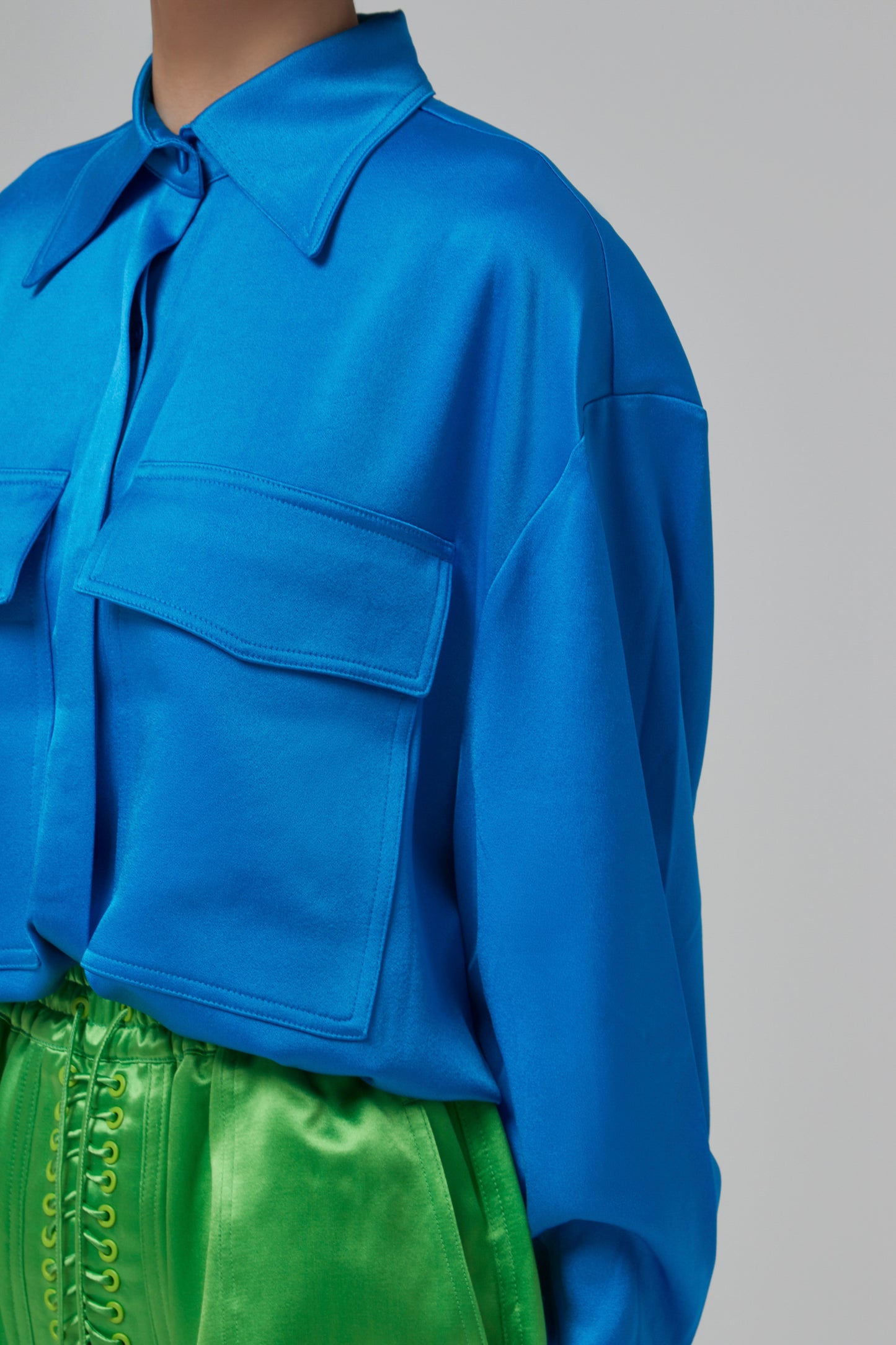 OLSEN- SATIN CREPE OVERSIZED S