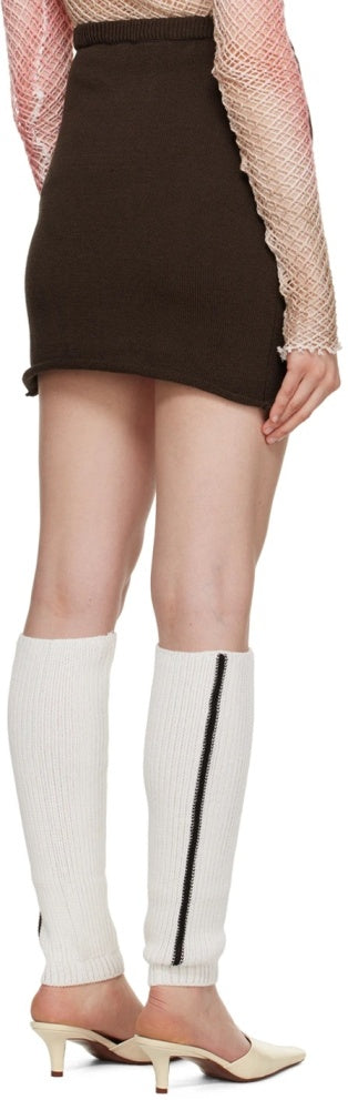 SLIT KNITTED SKIRT