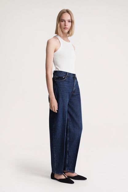 Wide Tapered Leg Denim