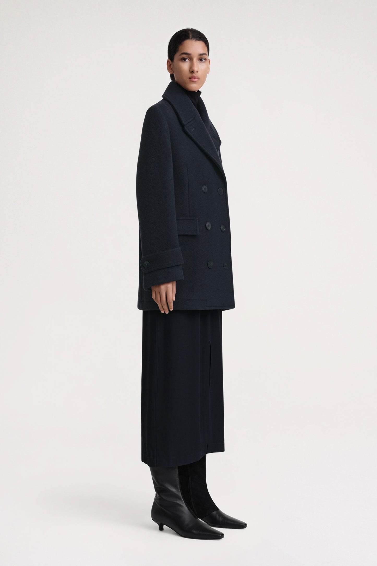 Soft Felted Wool Peacoat