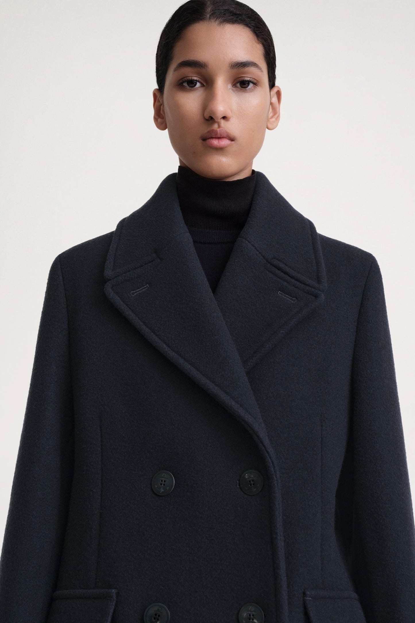 Soft Felted Wool Peacoat