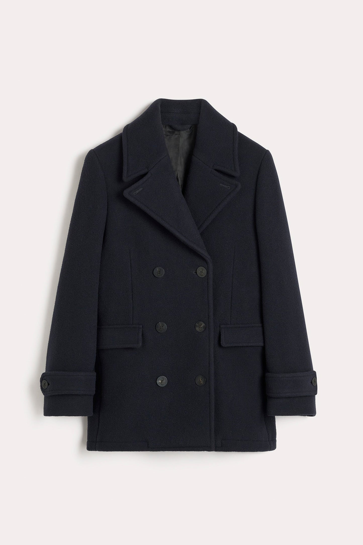 Soft Felted Wool Peacoat