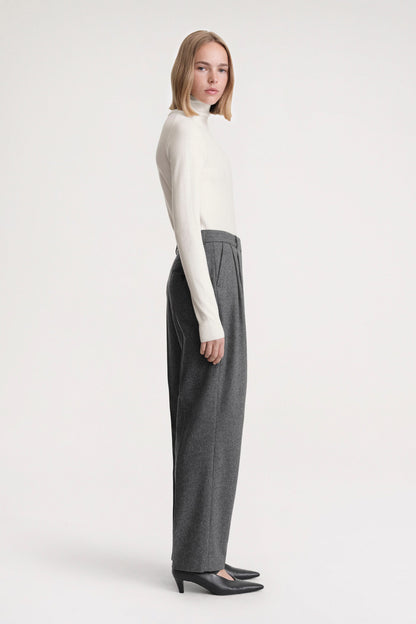 Two-Tone Turtleneck Knit