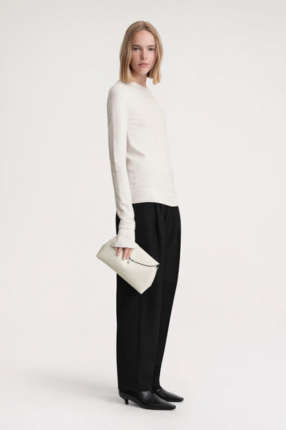 Two-Tone V-Neck Knit