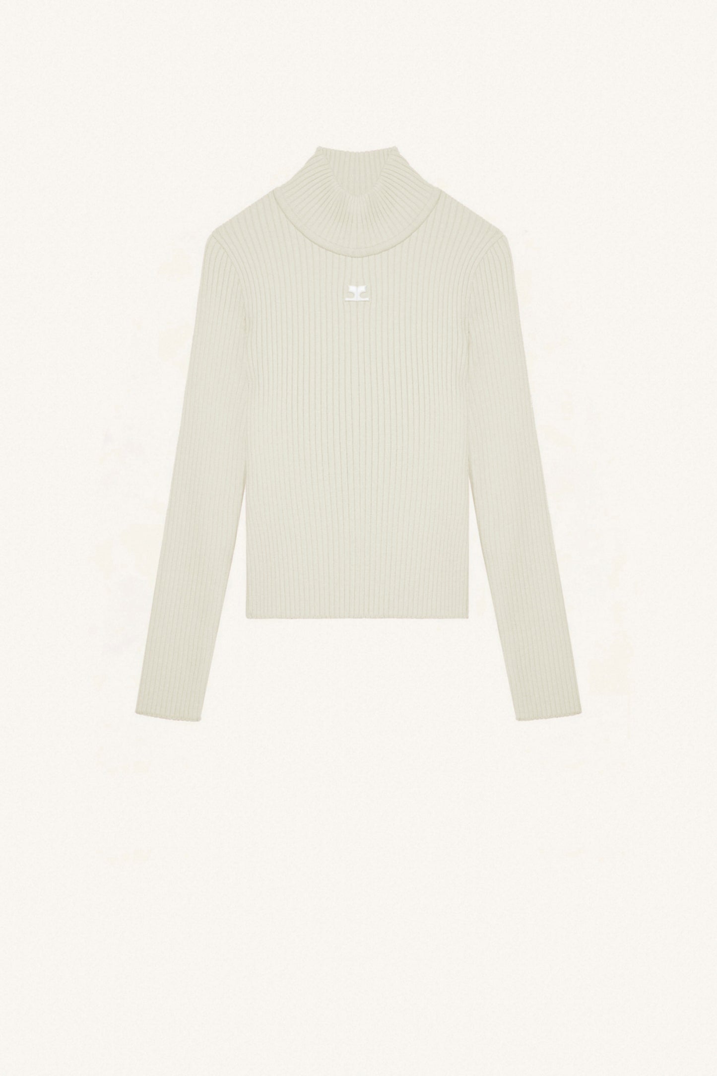 MOCKNECK RIB KNIT SWEATER
