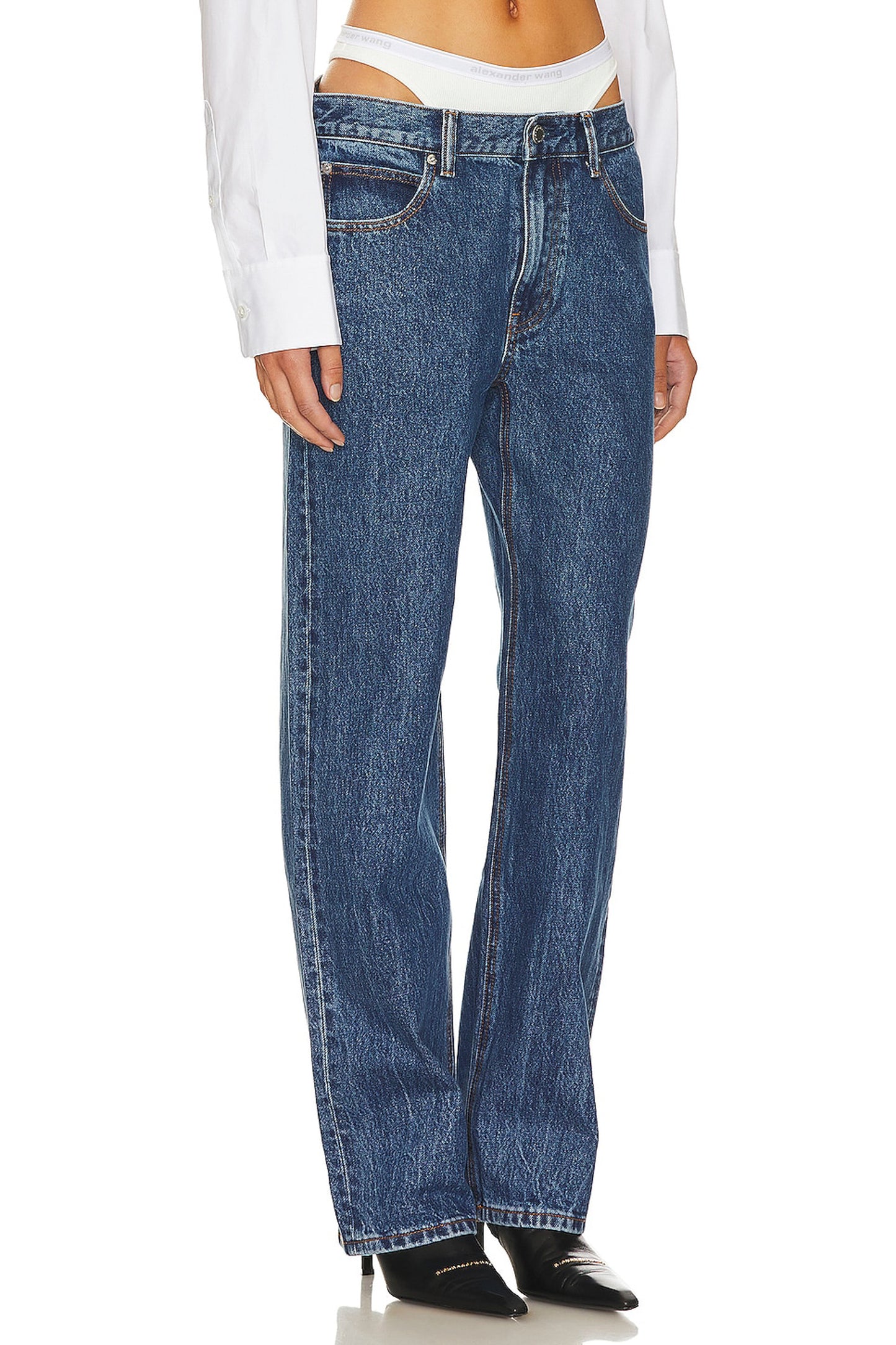 LOOSE JEAN SKINNY WHITE UNDIE