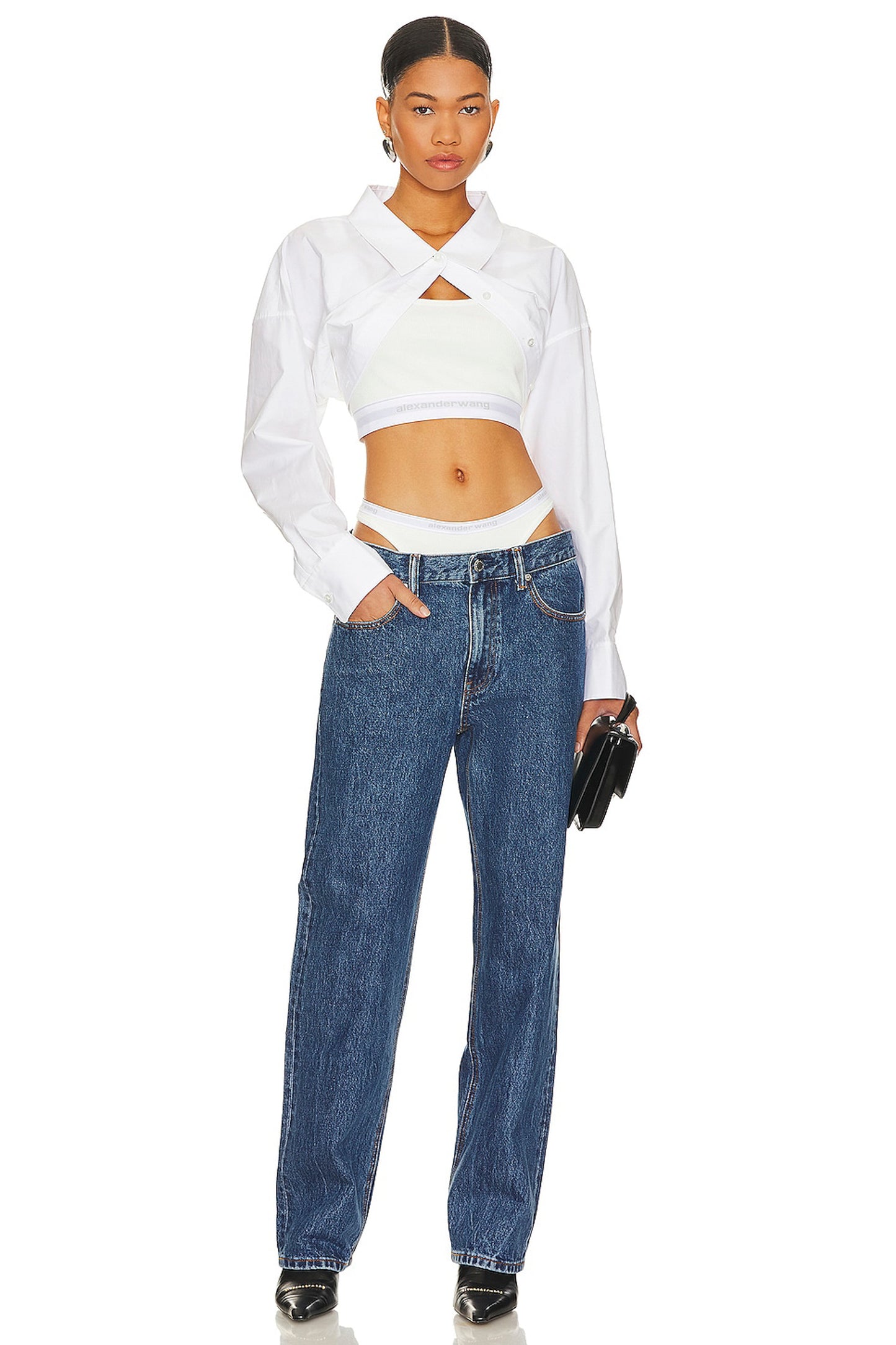 LOOSE JEAN SKINNY WHITE UNDIE