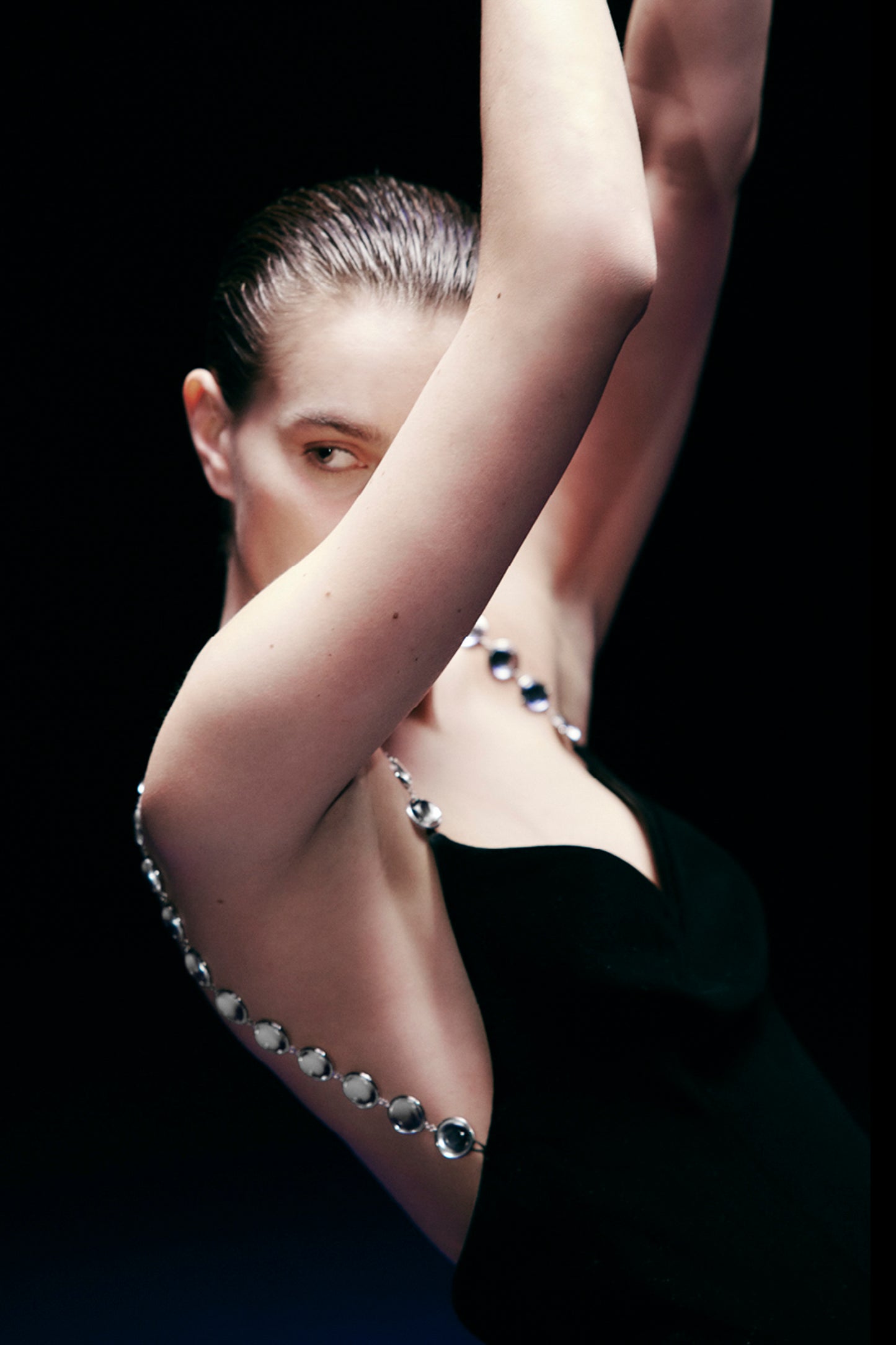 AVEDON GLOBE VELVET DRESS