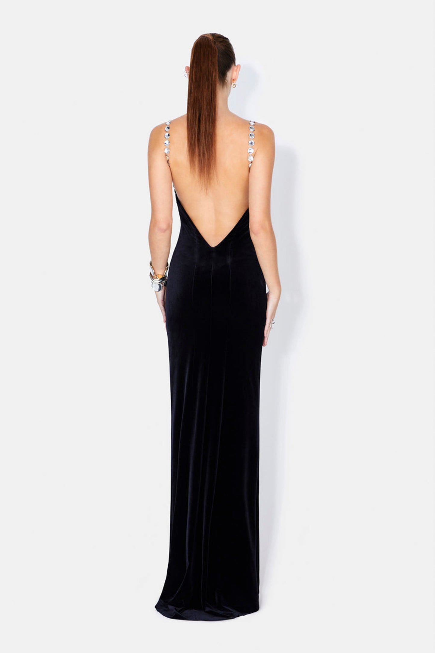 AVEDON GLOBE VELVET DRESS